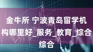金牛所 宁波青岛留学机构哪里好_服务_教育_综合